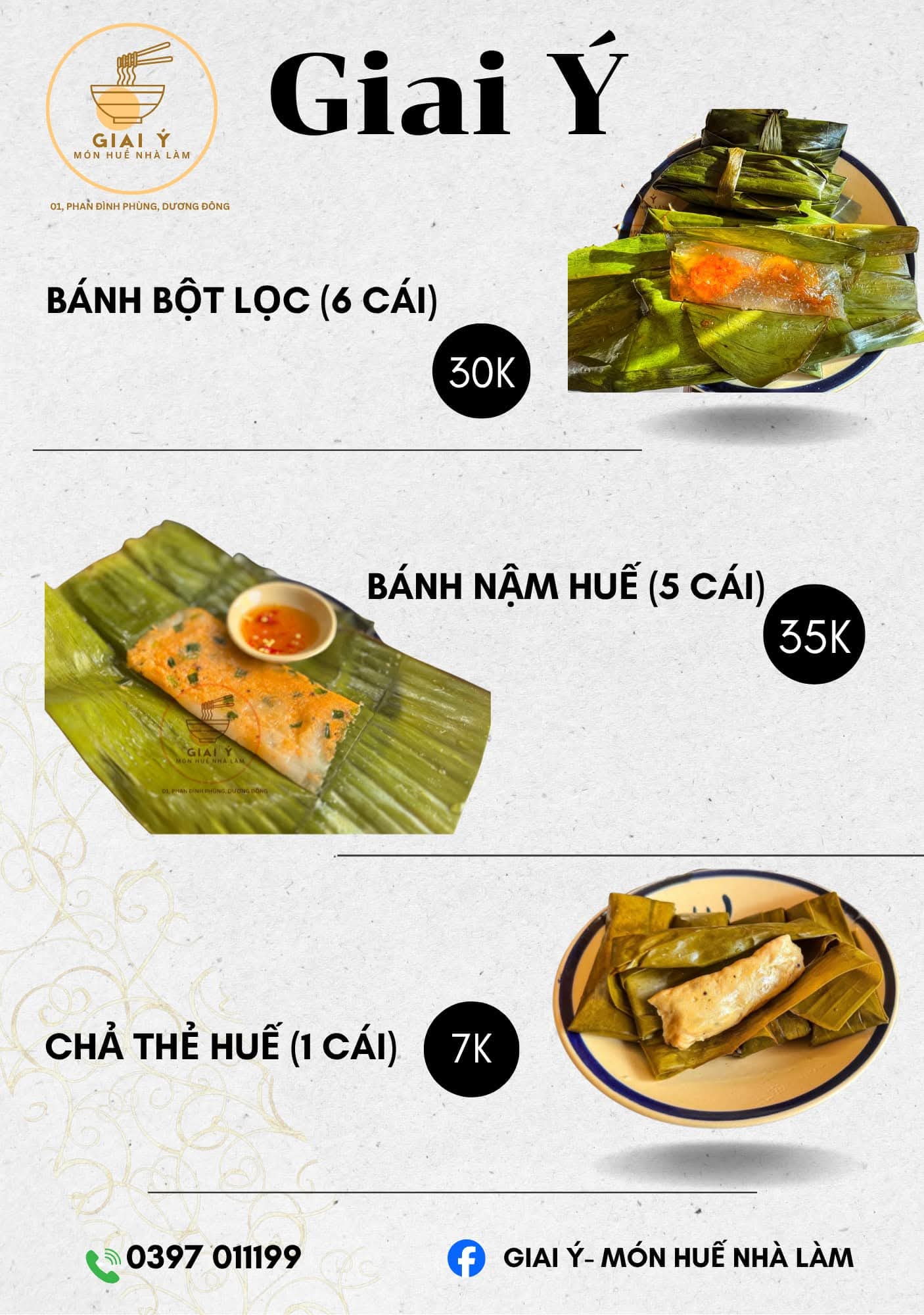 Quán ăn Giai Ý Phú Quốc - Món Huế nhà làm, đậm đà hương vị cố đô giữa lòng đảo ngọc