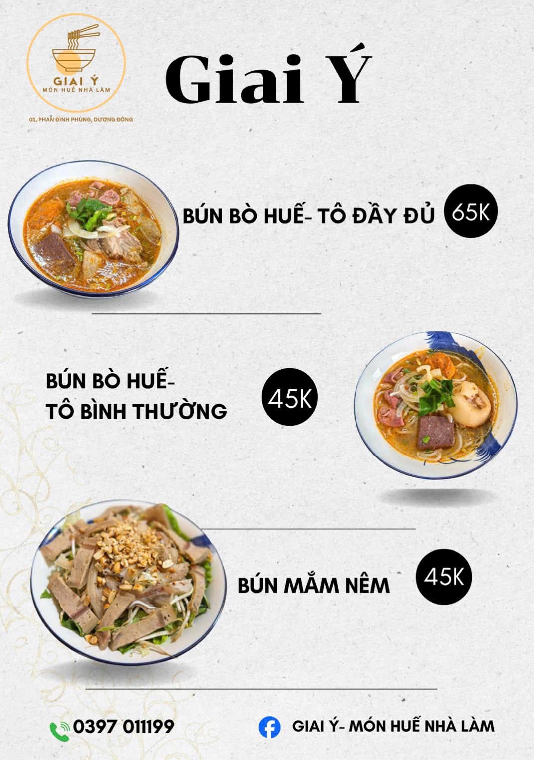 Quán ăn Giai Ý Phú Quốc - Món Huế nhà làm, đậm đà hương vị cố đô giữa lòng đảo ngọc