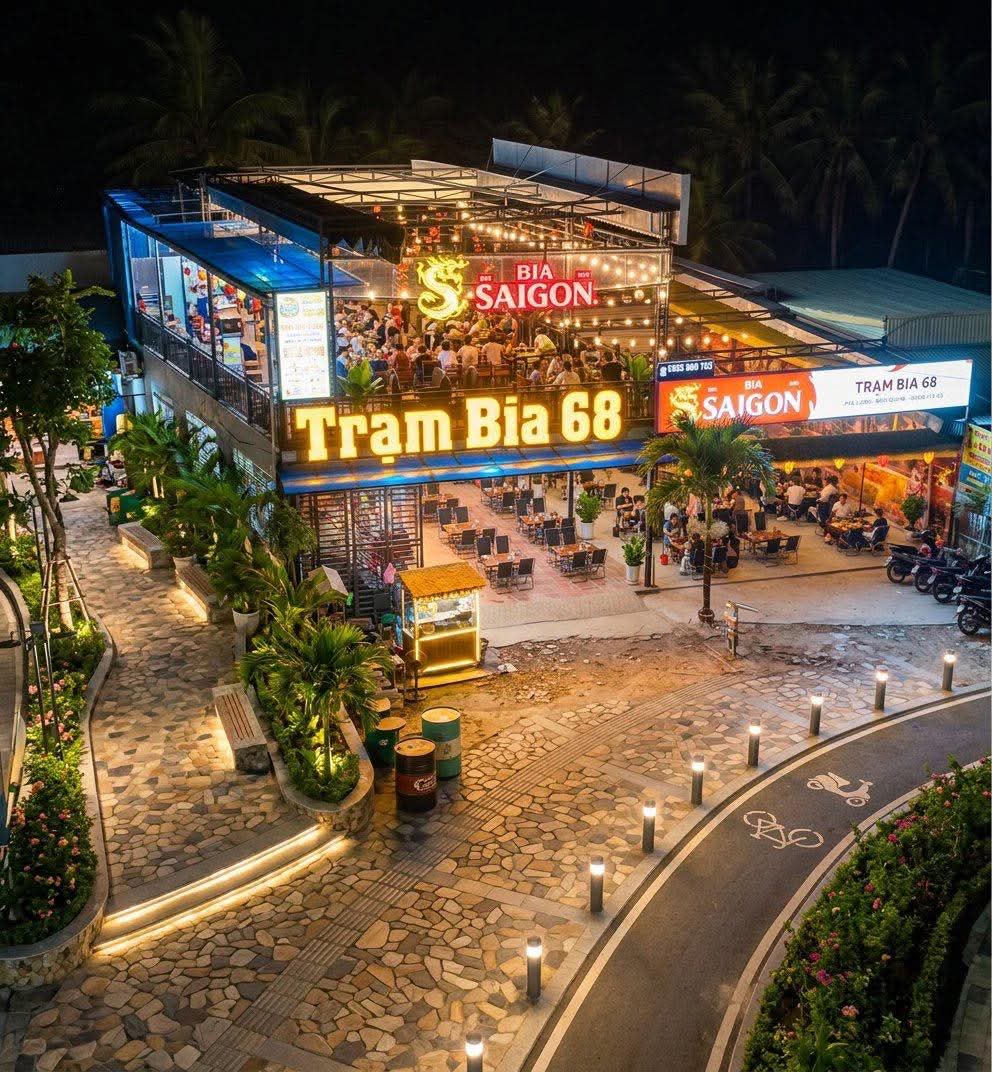 Quán nhậu Trạm Bia 68 Phú Quốc - Điểm hẹn lý tưởng cho những tín đồ bia và ẩm thực về đêm