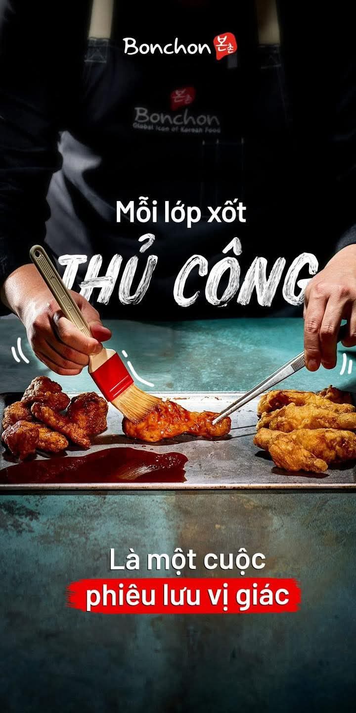 Nhà hàng Bonchon đường Trần Hưng Đạo - Gà rán Hàn Quốc giữa trung tâm Dương Đông